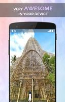 3D Bamboo House Live Wallpaper syot layar 3