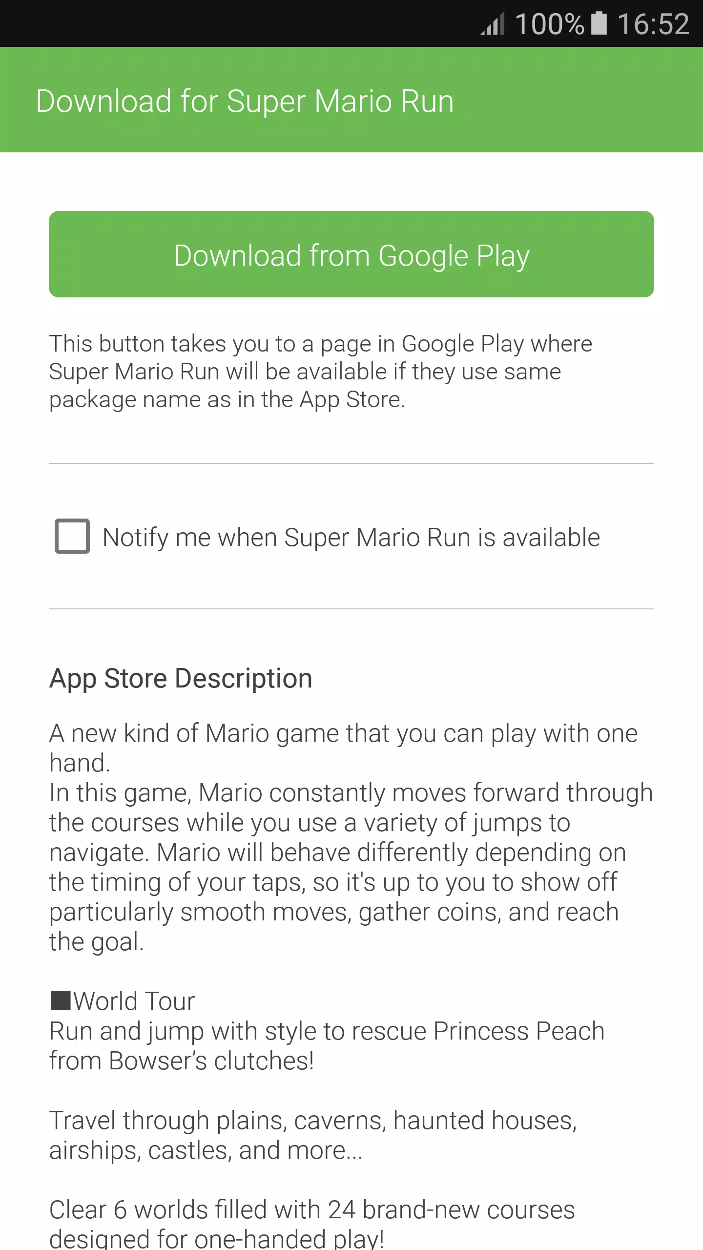 Super Mario Run - The Most Downloaded Game Of The Year On Google