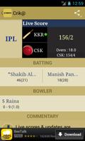 IPL 2014 Cricket app-Crik@ capture d'écran 2