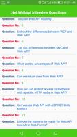 Web Api Interview Questions capture d'écran 1