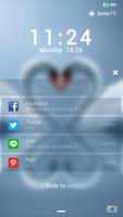 White Swan Lock screen theme screenshot 2