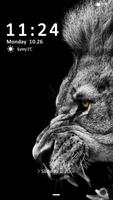 Lion Lock screen theme Affiche