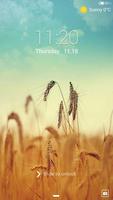 Harvest Lock screen theme penulis hantaran