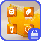 Sweet Orange Locker theme أيقونة