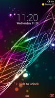 Neon Light Locker theme Cartaz