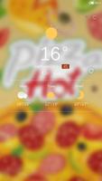 Pizza Lock screen theme تصوير الشاشة 3