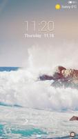 The Wave Lock screen theme Affiche