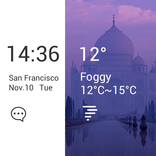 City Weather & Clock widget