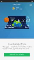 Space - iDO Weather & clock poster