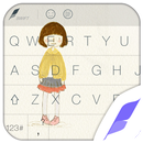 Little Girl Skin FlashKeyboard APK