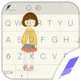 Little Girl Skin FlashKeyboard icône