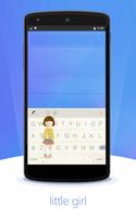 Little Girl Skin FlashKeyboard Poster