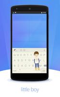 Little Boy Skin Flash Keyboard โปสเตอร์