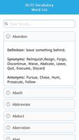 IELTS Vocabulary - Word List screenshot 1
