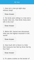 IQ Test poster