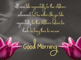 Good Morning Mom Photo Affiche