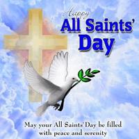 Happy All Saints' Day Greetings Cartaz