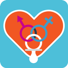 Baby gender planning calendar icon