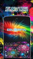 Colourful Neon Keyboard Themes Cartaz