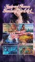 Keyboard Themes For Fantasy Girl Art capture d'écran 1