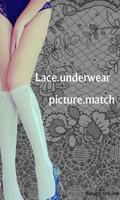 Lace underwear picture match Affiche