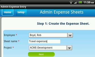 Dovico Admin Expense Entry poster