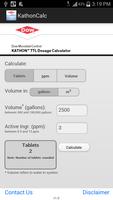 KATHON™ 7TL Dosage Calculator Affiche