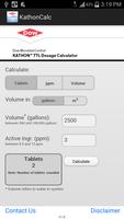 KATHON™ 7TL Dosage Calculator Plakat