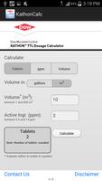 KATHON™ 7TL Dosage Calculator capture d'écran 1