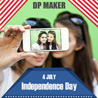 4 July Independence Day Photo frame - DP Maker ícone