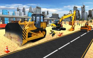 City Road Construction Games 2018 New Road Builder Affiche