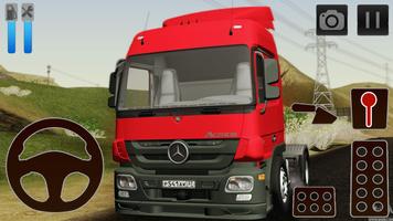 Truck Simulator Games Mercedes - Benz Affiche