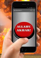Allahu Akbar Button Affiche