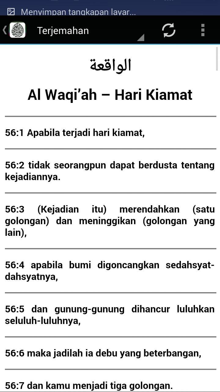 Surah Al-Waqiah & Terjemahan for Android - APK Download