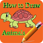 How to draw animals on phone أيقونة