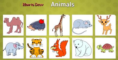 How to draw animals on phone poster