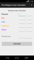 PoE Weapons Dps Calculator Affiche