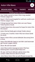 Aston Villa News and Transfers โปสเตอร์