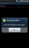 Anti Spam SMS capture d'écran 3