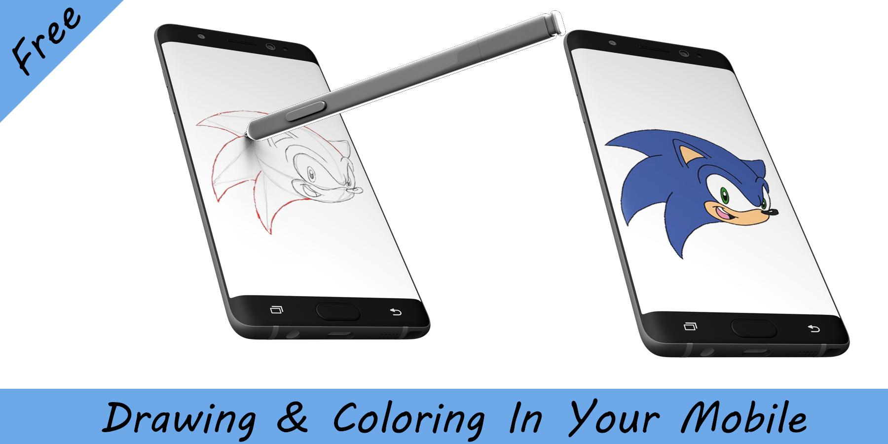 How To Draw Sonic The Hedgehog For Android Apk Download