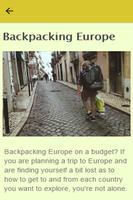 How To Backpack Europe poster