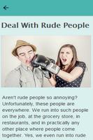 How To Deal With Rude People الملصق