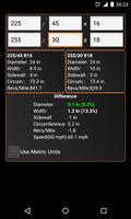 Tyre Size Calculator capture d'écran 1