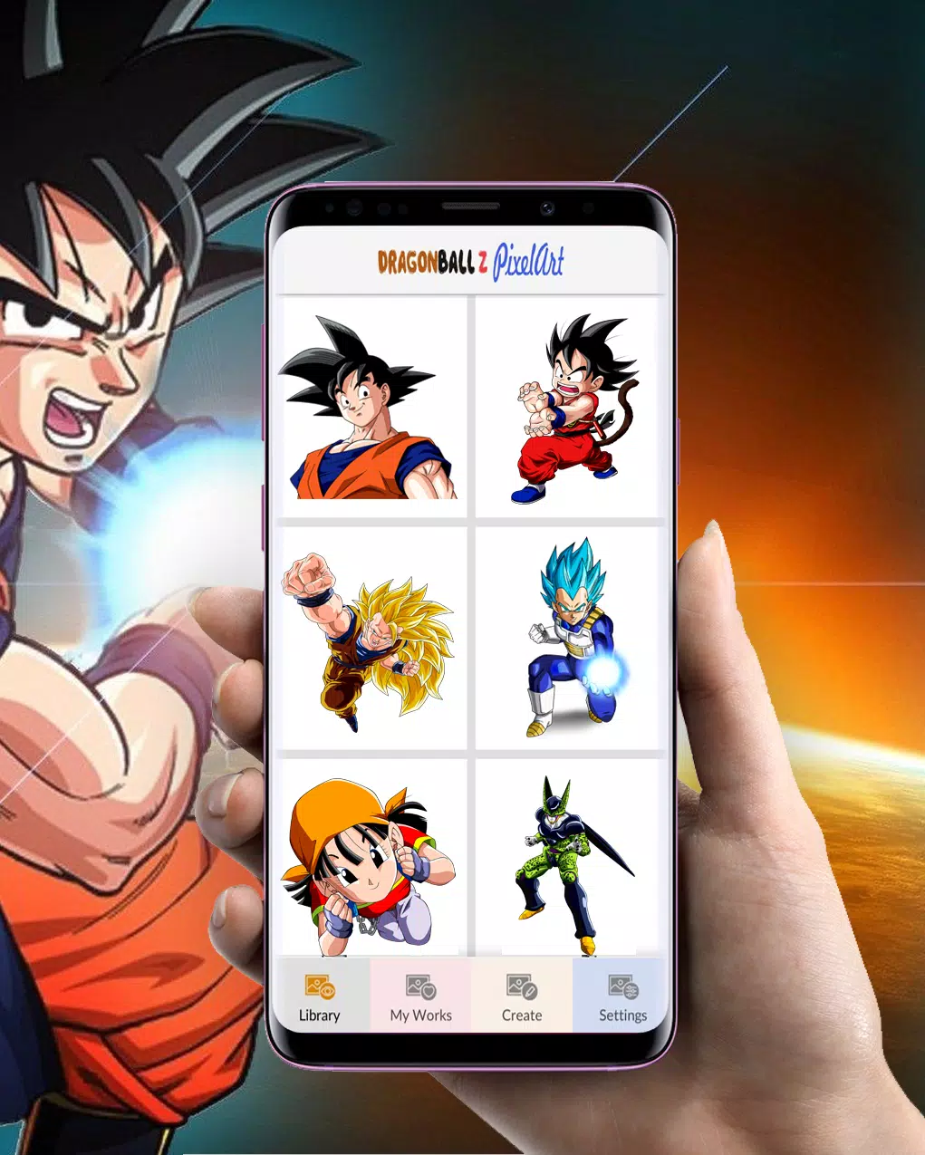 Pixel Art DBZ by Number APK for Android Download