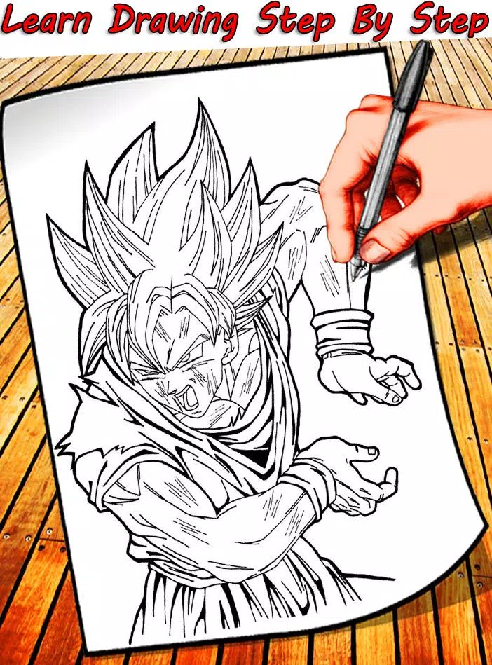 How to Draw Son Goten from Dragon Ball Z (Dragon Ball Z) Step by