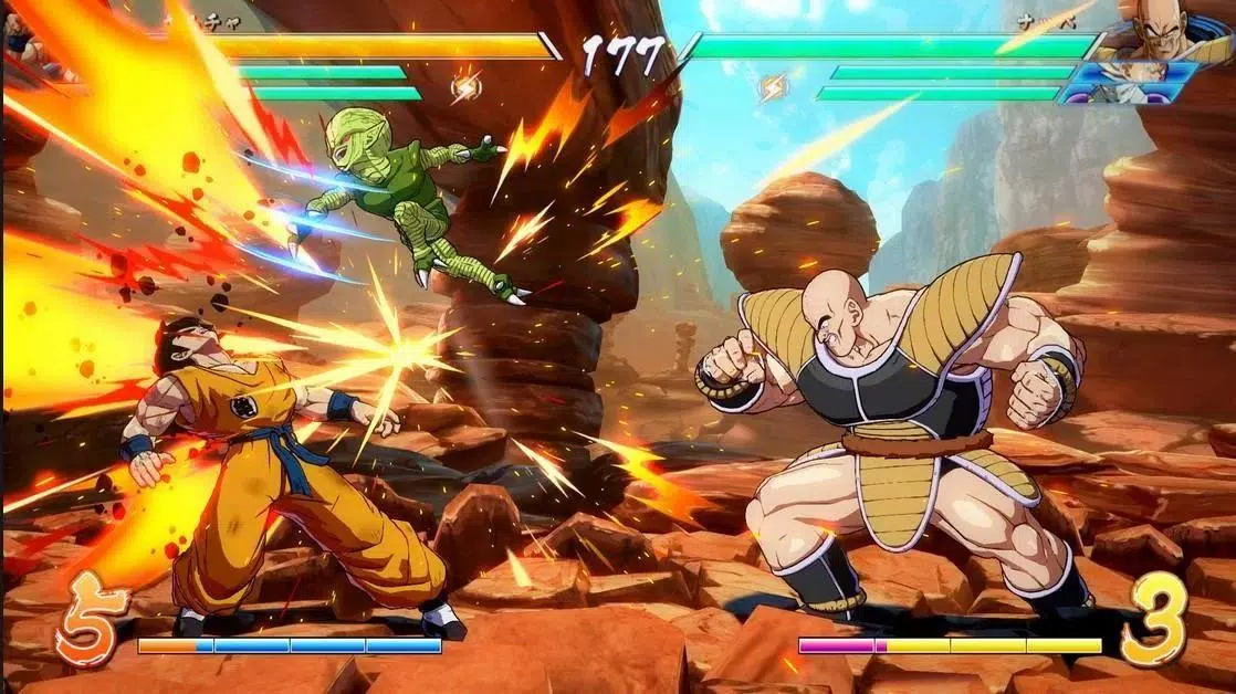 Dragon Ball Fighterz's gameplay features a 3 vs 3 mechanism Dragon Ball Fighterz's gameplay features a 3 vs 3 mechanism