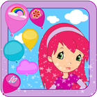 Strawberry Shortgirl Balloons-icoon