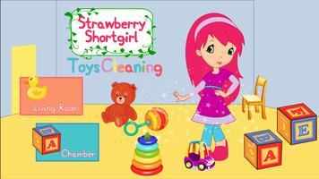 Strawberry Shortgirl Kid Clean โปสเตอร์