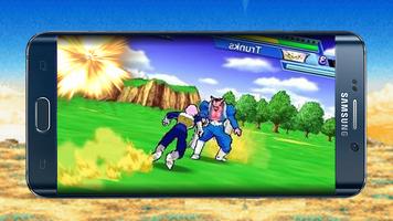 Goku Fighting Vegeta Battle Affiche