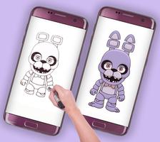 how to draw chibi fnaf скриншот 3